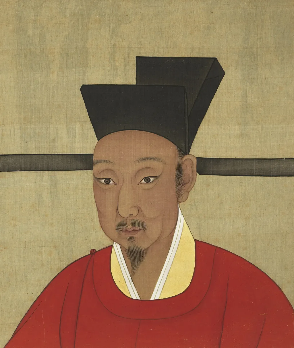 宋代帝半身像册-宋朝宁宗皇帝像, by Unknown, unspecified