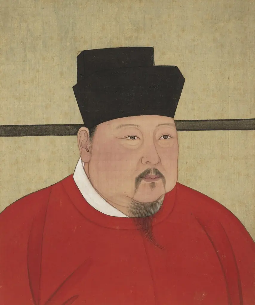宋代帝半身像册-宋朝真宗皇帝像, by Unknown