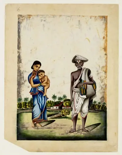 A bangle seller and his wife, by Unknown