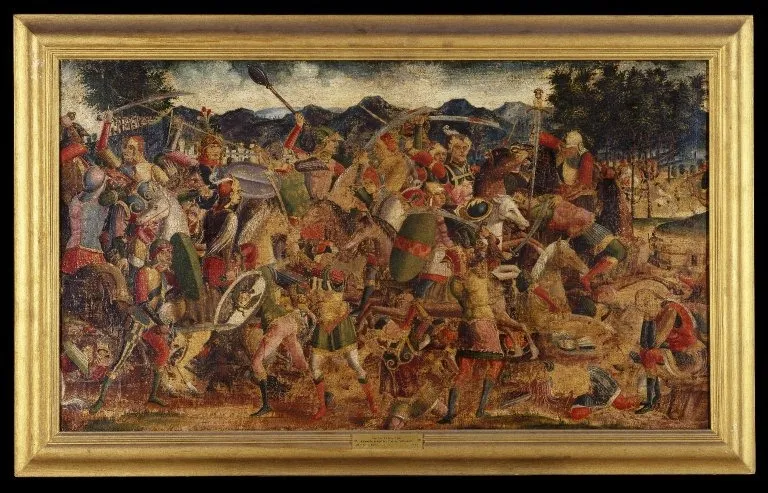 A Battle Scene, by Unknown, unspecified, 1500