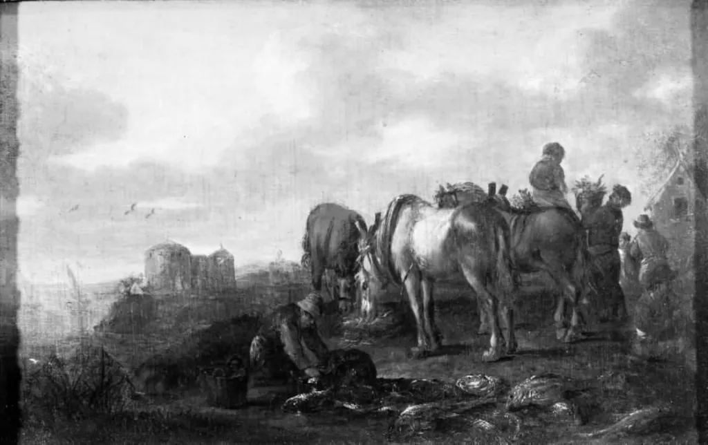 A Beach, by Unknown, 1655