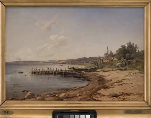 A Beach by the Sound, by Unknown