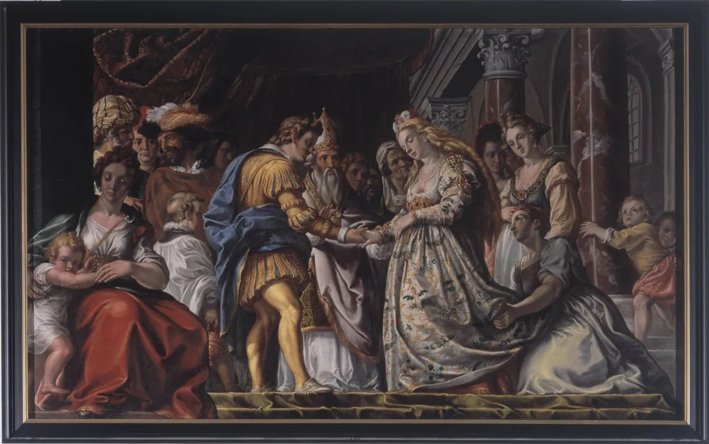 A Betrothal, by Unknown, 1650