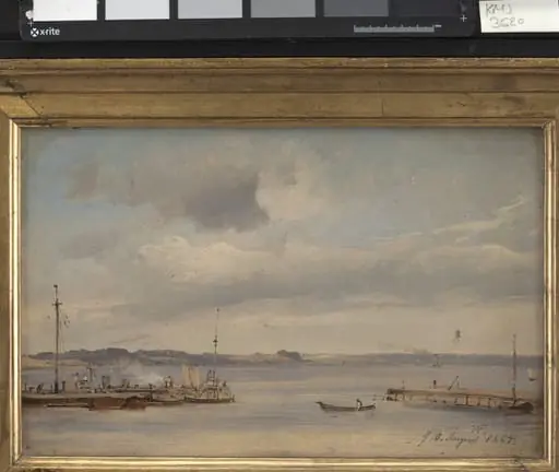 A Boat Harbour. Humlebæk, Zealand, by Unknown