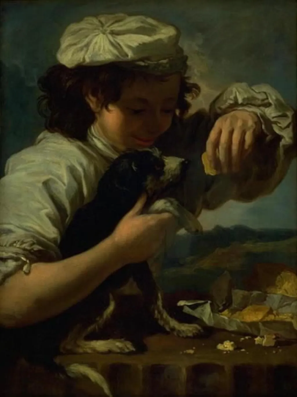 A Boy with a Dog (Allegory of "Taste"), by Unknown, 1652