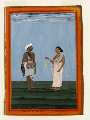 A bracelet-seller and his wife, by Unknown