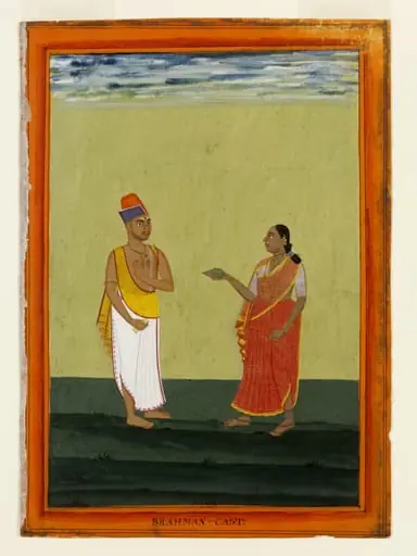 A Brahmin fortune-teller and his wife, by Unknown