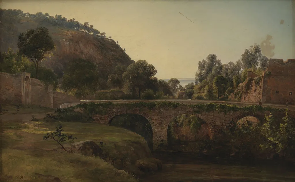 A Bridge near Sorrento, by Unknown, 1850