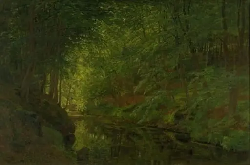 A Brook in Sæbygaard Wood, Vendsyssel, Jutland, by Unknown