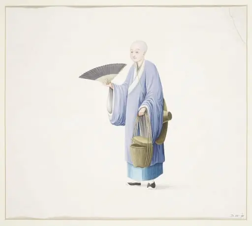 A Buddhist Nun Delivering Soup, by Unknown