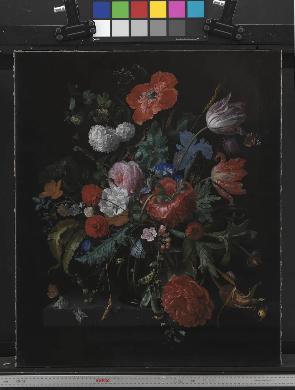 A Bunch of Flowers, by Unknown, 1750
