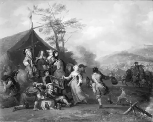 A Camp, by Unknown