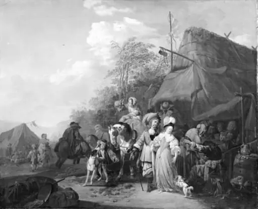 A Camp, by Unknown
