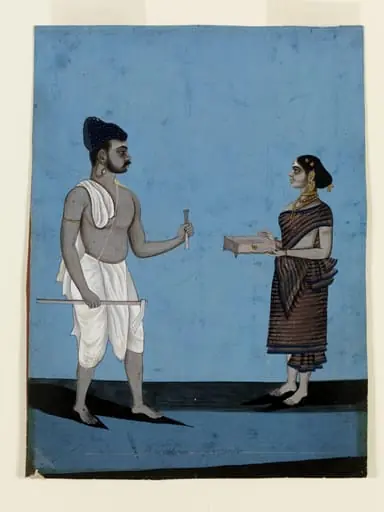 A carpenter and his wife, by Unknown