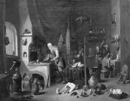 A Chemist in his Laboratory, by Unknown