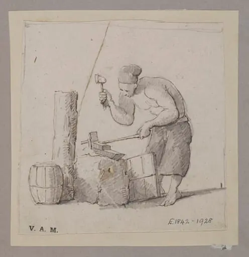 A Chinese blacksmith, by Unknown
