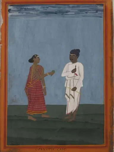 A clerk and his wife, by Unknown
