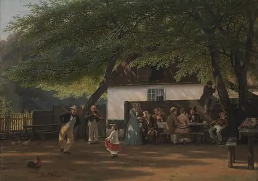 A Coffee Party at a Gamekeeper's House, by Unknown