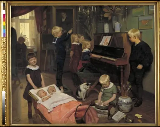 A Concert: The Artist's Children and their Playmates, by Unknown