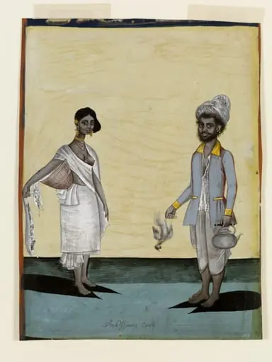 A cook and his wife, by Unknown