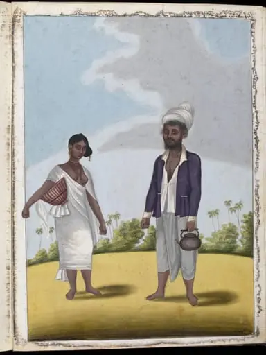 A cook and his wife, by Unknown