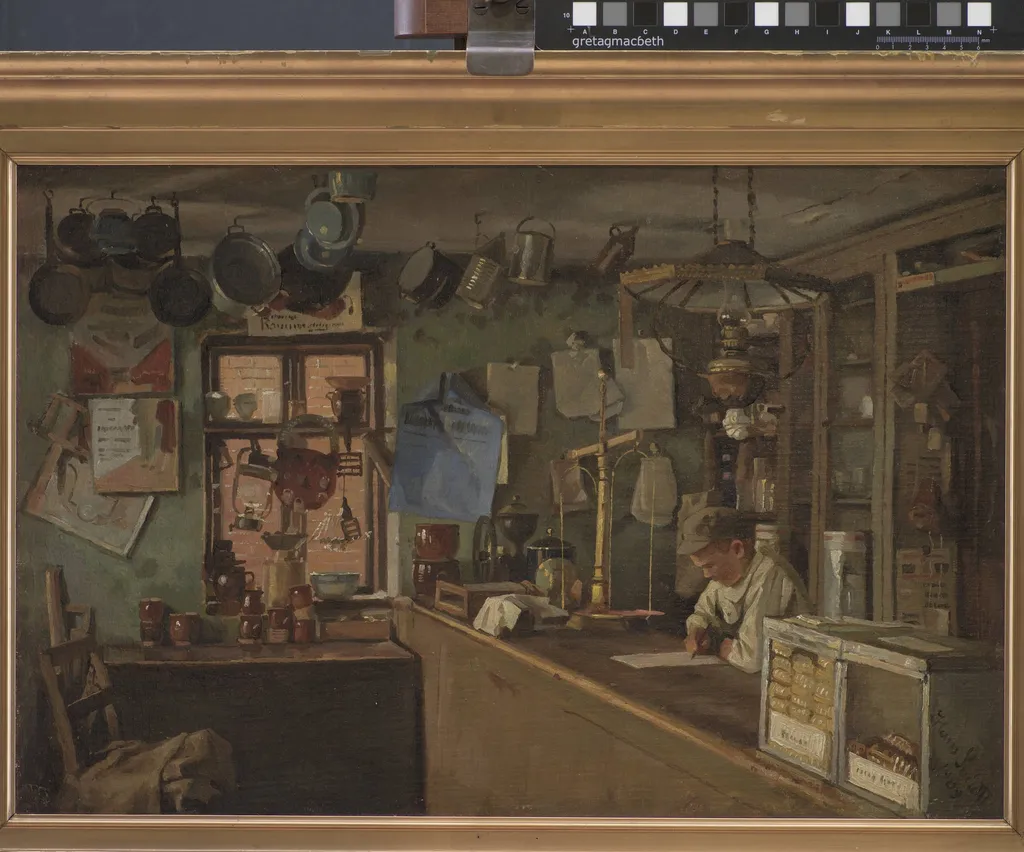 A Country Grocer, by Unknown, 1909