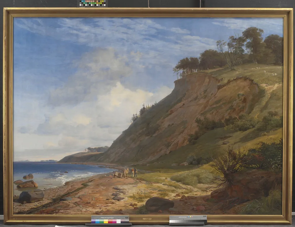 A Danish Coast. View from Kitnæs on Roskilde Fjord. Zealand, by Unknown, 1843