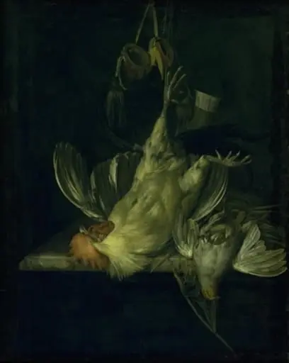 A Dead White Cock, by Unknown