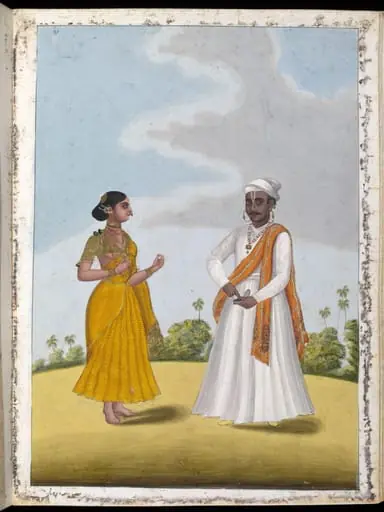 A 'dobashi' and his wife, by Unknown