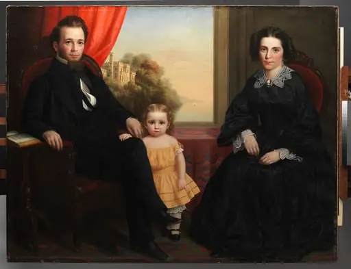 A Family Group, by Unknown, 1850