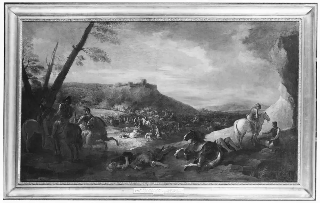 A Field after a Battle, by Unknown