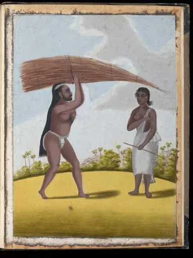 A firewood-seller and his wife, by Unknown