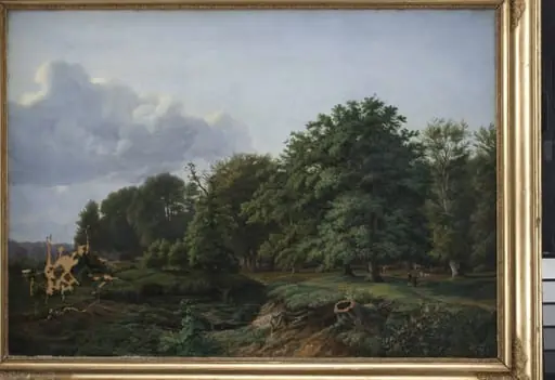 A Forrest near Hellebæk in the North of Zealand. Afternoon., by Unknown