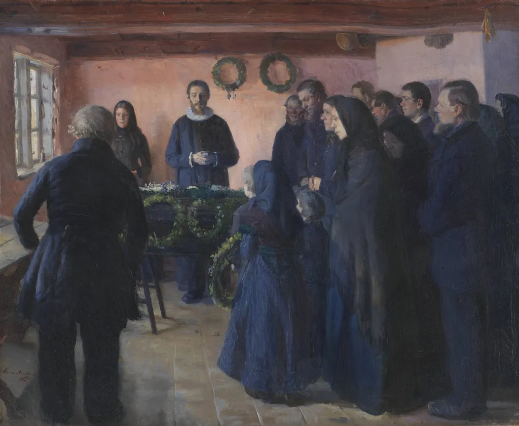 A Funeral, by Unknown, 1891