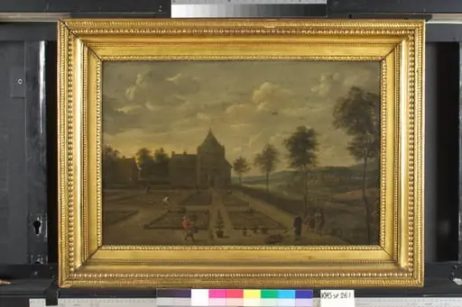 A Garden in front of a Country Seat, by Unknown