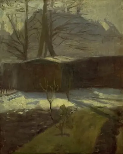 A Garden in Winter, Helenevej. Copenhagen, by Unknown