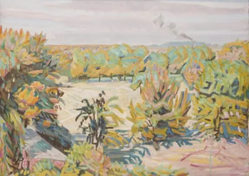 A Garden Seen from the Artist's Dwelling. Autumn, by Unknown