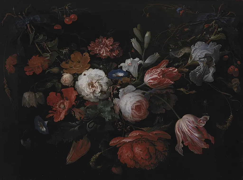 A Garland of Flowers, by Unknown, 1650