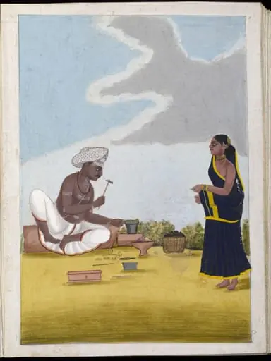 A goldsmith and his wife, by Unknown