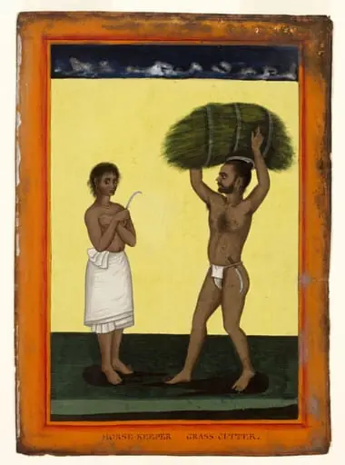 A grass-cutter and his wife, by Unknown