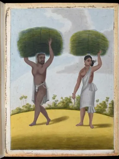 A grass-cutter and his wife, by Unknown