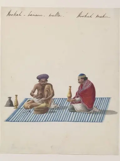 A huqqa-maker, by Unknown