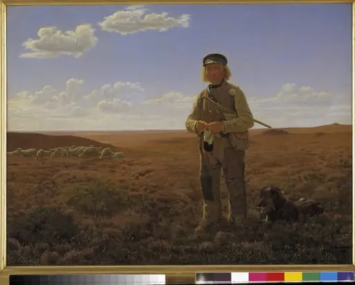 A Jutland Sheperd on the Moors, by Unknown