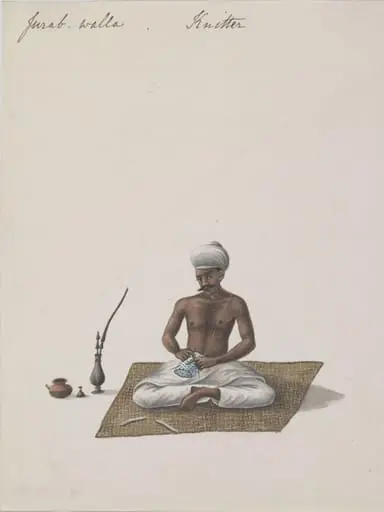 A knitter, by Unknown