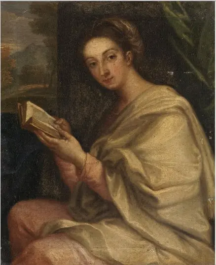 A Lady as a Sybil, by Unknown