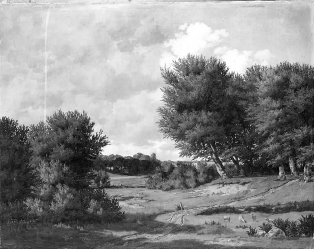 A Landscape near Ordrup, Zealand, by Unknown, unspecified, 1841