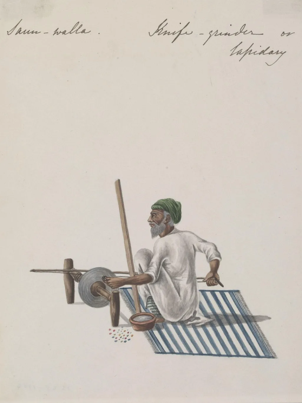 A lapidary, by Unknown, paint, 1826