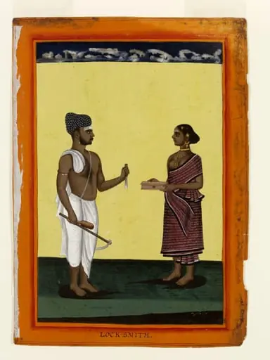A locksmith and his wife, by Unknown