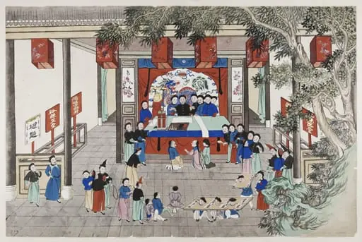 A magistrate's court, by Unknown