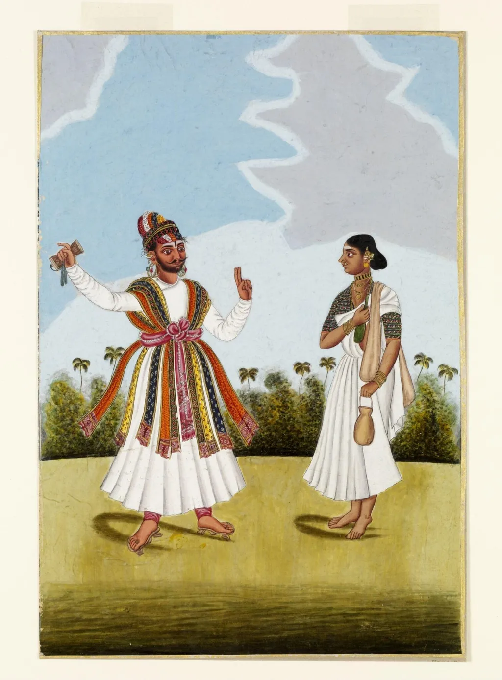 A Malabar fortune-teller, by Unknown, paint, 1800